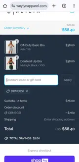 Drmegsi coupon verification screenshot