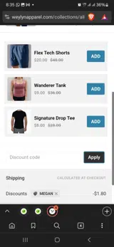 Megan coupon verification screenshot