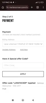 VL3RW848 coupon verification screenshot