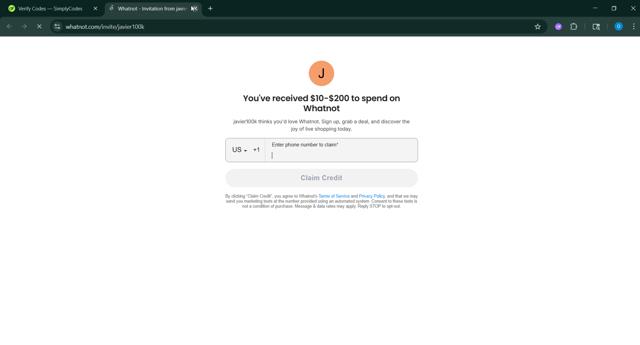 Whatnot checkout page showing Whatnot promo code box | Screenshot taken by SimplyCodes community member on Sep 8, 2025
