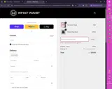 WHATWAIST15 coupon verification screenshot