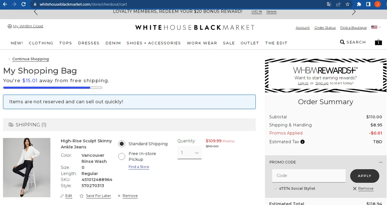 White House Black Market Promo Codes 1 Off 08 2024