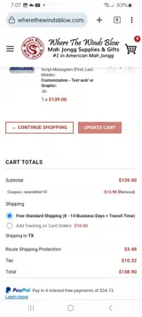 Where the Winds Blow coupon verification screenshot