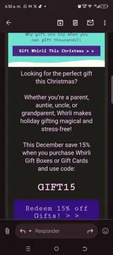 GIFT15 coupon verification screenshot