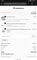 LABOR coupon verification screenshot