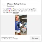 Whiskey Darling Boutique coupon verification screenshot