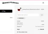 The Whiskey Library coupon verification screenshot