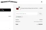 The Whiskey Library coupon verification screenshot