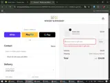 Whisky and Whiskey coupon verification screenshot