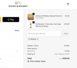 Whisky and Whiskey coupon verification screenshot