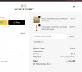 Whisky and Whiskey coupon verification screenshot