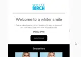 White Birch coupon verification screenshot
