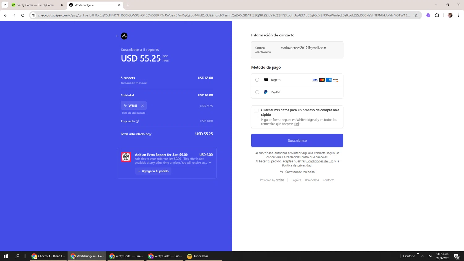 WhiteBridge promo code screenshot showing code WB15 applied at WhiteBridge checkout page. Uploaded by SimplyCodes community member Levi_Ackerman on Sep 23, 2025