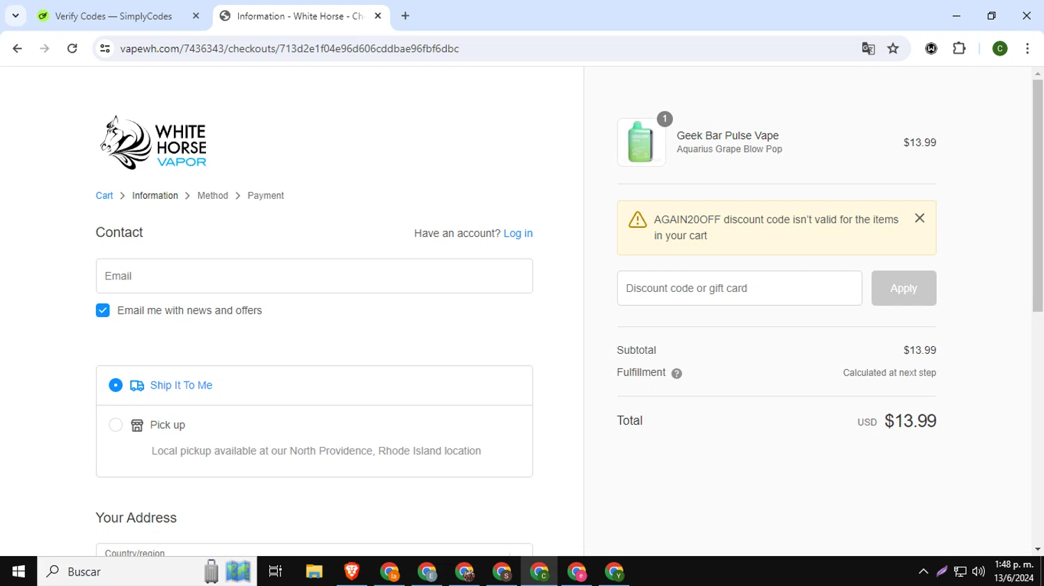 White Horse Vapor Discount Codes 20 Off September 2024