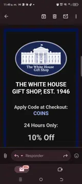 Coins coupon verification screenshot