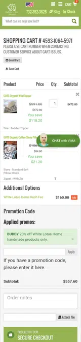 BUDDY coupon verification screenshot