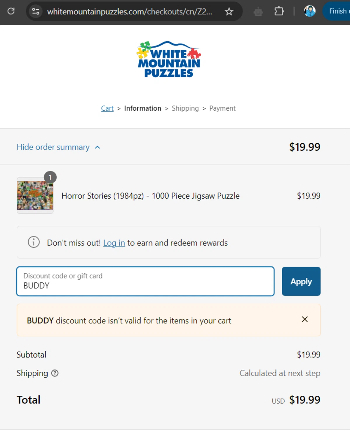 White Mountain Puzzles Coupons 20 Off November 2024