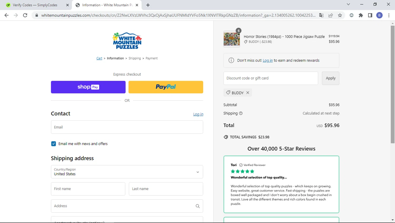 White Mountain Puzzles Coupons 20 Off November 2024