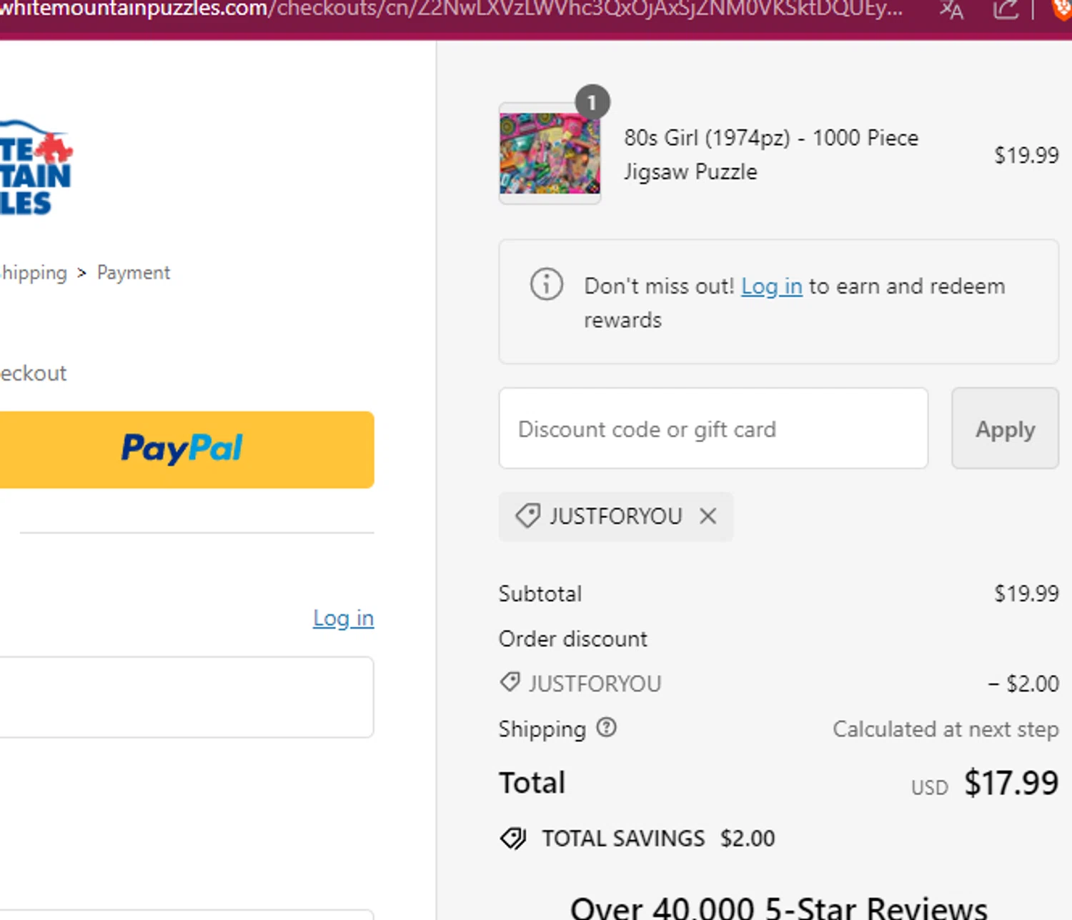White Mountain Puzzles Coupons 20 Off September 2024