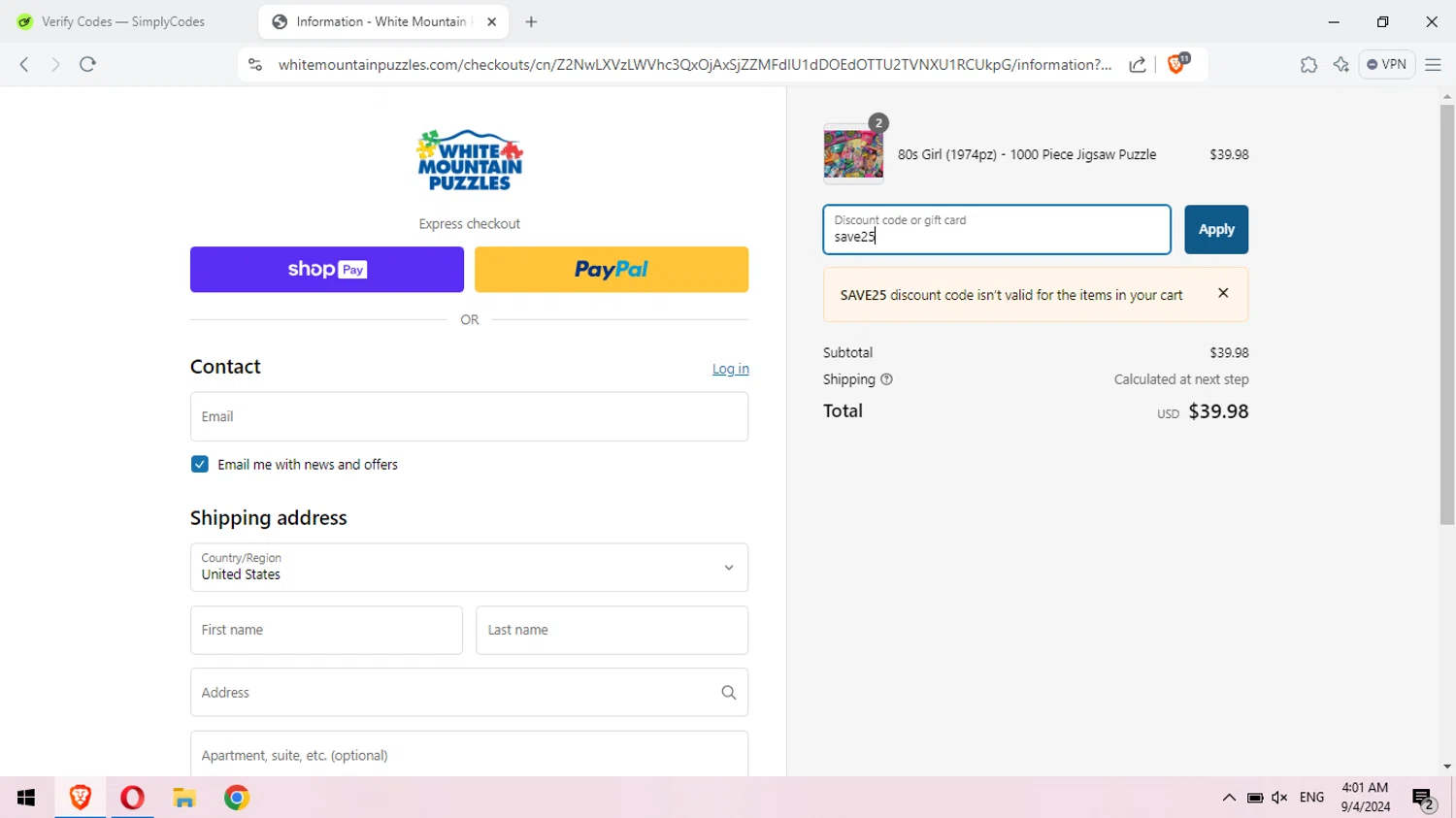 White Mountain Puzzles Coupons 20 Off October 2024