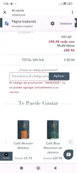 SAVE2025 coupon verification screenshot