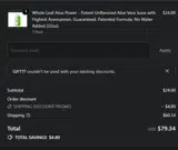 GIFT17 coupon verification screenshot