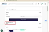 BLUELIGHT10 coupon verification screenshot