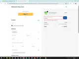 Wholesale Hemp Farms coupon verification screenshot