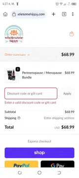 BOGO50 coupon verification screenshot