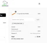 Wholly Pup coupon verification screenshot