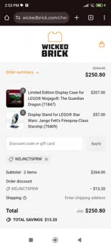 WDJNCTSPRW coupon verification screenshot
