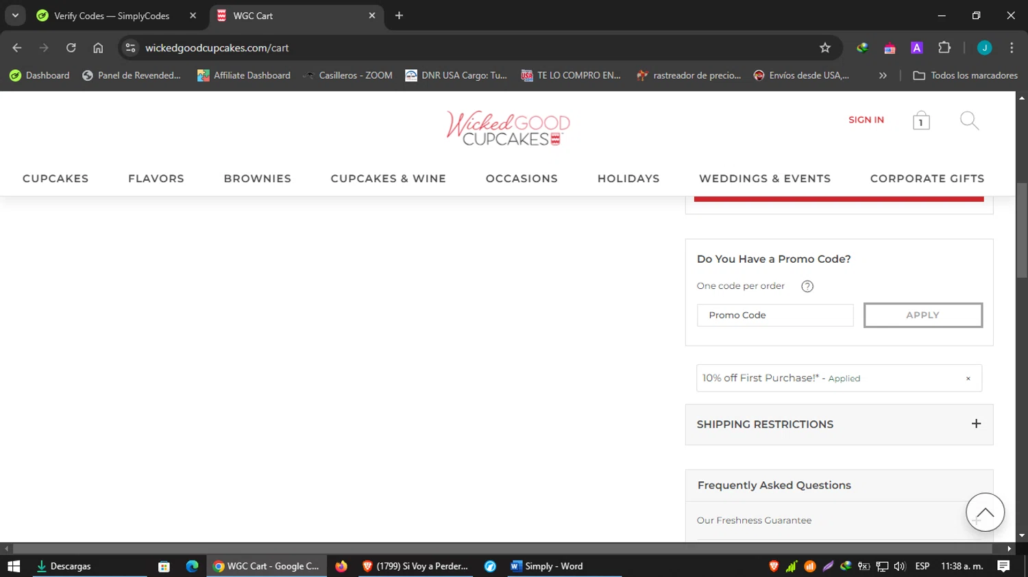 how to use Wicked Good Cupcakes coupons