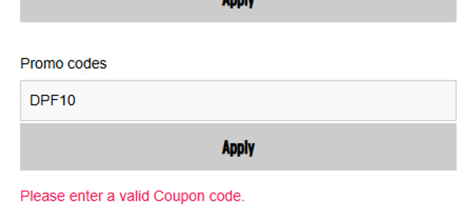 Wicked Weasel coupon code screenshot showing code DPF10 applied at Wicked Weasel checkout page. Uploaded by SimplyCodes community member Eugeni on Sep 16, 2025