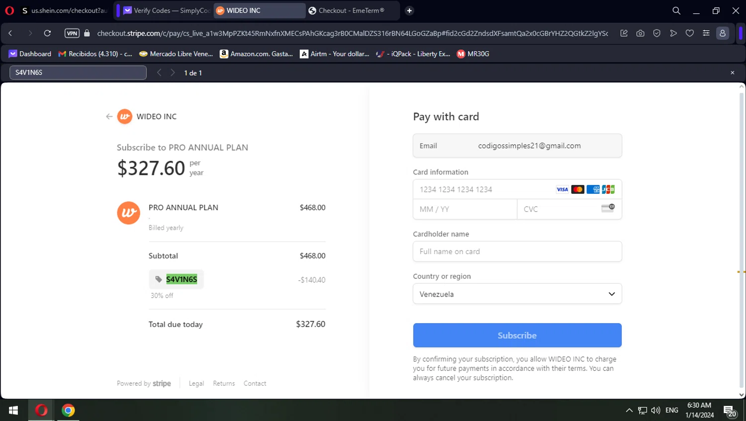 where to use Wideo promo code box