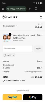 LOTTI coupon verification screenshot