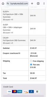 Coachcara10 coupon verification screenshot