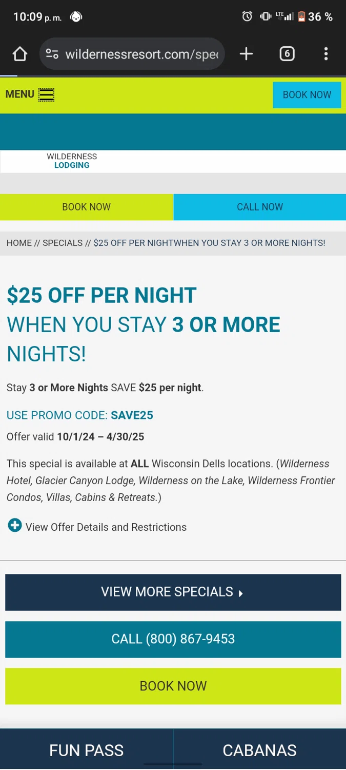 Wilderness Resort Promo Codes & Cyber Monday 2024 Deals 25 Off