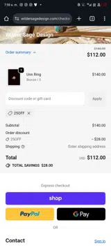 25OFF coupon verification screenshot