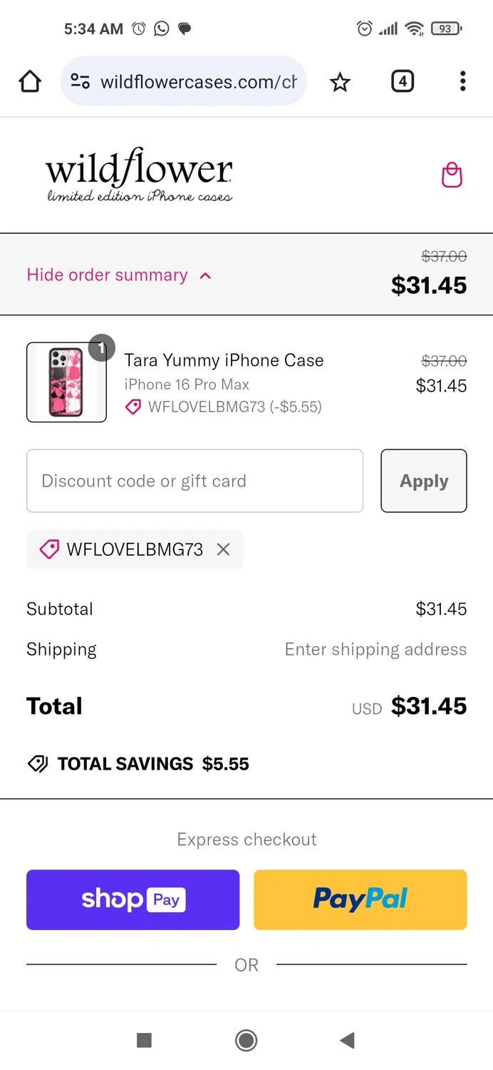 Wildflower Cases Discount Codes - 15% Off | December 2024