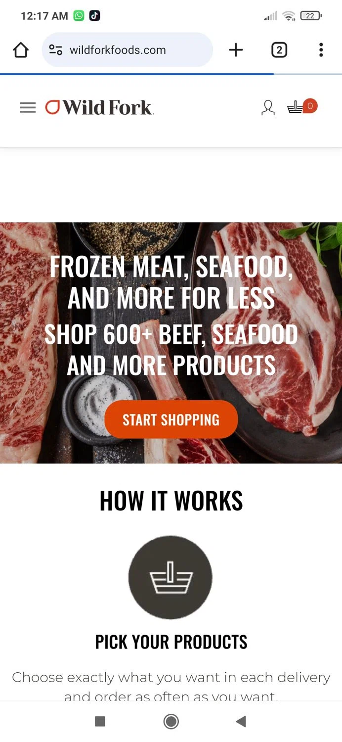 Wild Fork Foods discount code screenshot showing code Natalie20off100 applied at Wild Fork Foods checkout page. Uploaded by SimplyCodes community member codetester on Jan 19, 2025