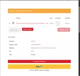 TRY20 coupon verification screenshot