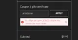 JETDOGS50 coupon verification screenshot