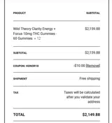 HONOR10 coupon verification screenshot