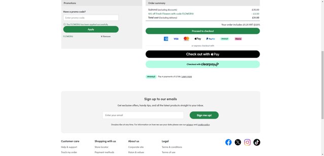 Wilko checkout page showing Wilko promo code box | Screenshot taken by SimplyCodes community member on Jul 16, 2025