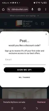 15off2 coupon verification screenshot