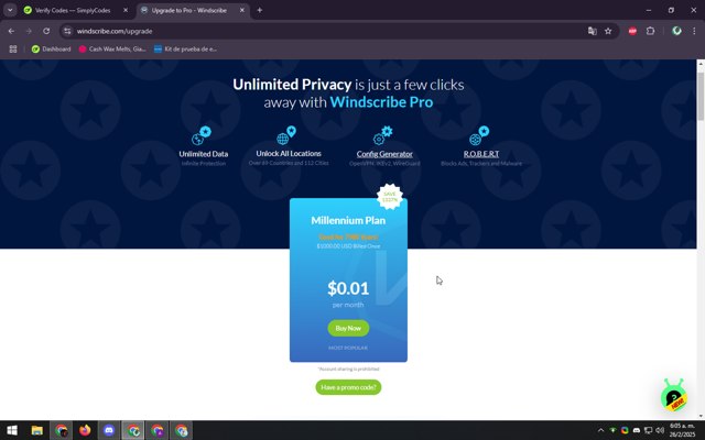 Windscribe Promo Codes (2 Verified) - w/Code Mar 2025