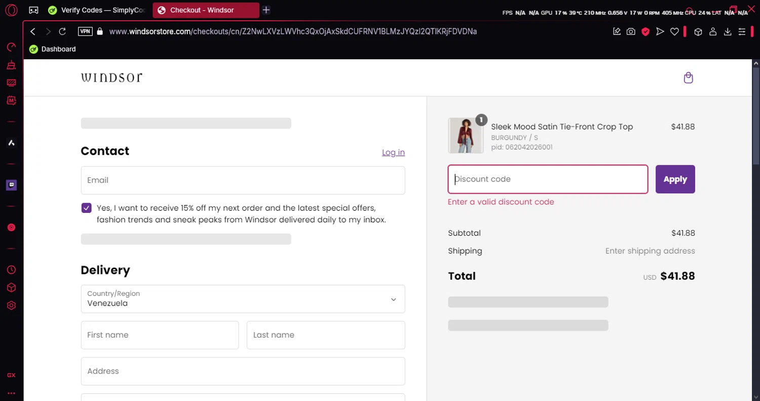 Windsor Promo Codes (4 Verified) 15 Off Sitewide Jan 2025