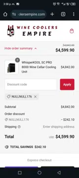 NULLNULL176 coupon verification screenshot