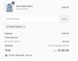 SAVE15NOW coupon verification screenshot