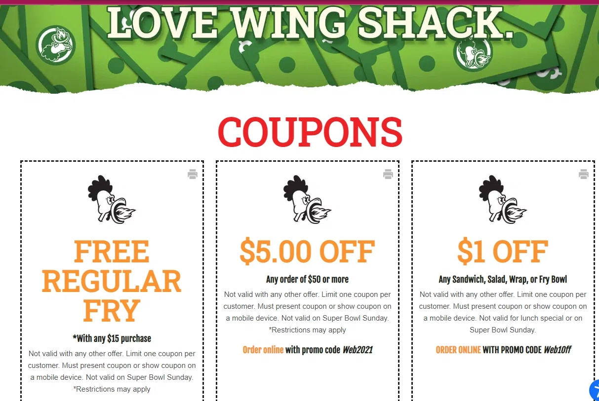 Wing Shack Promo Codes 1 Off June 2024